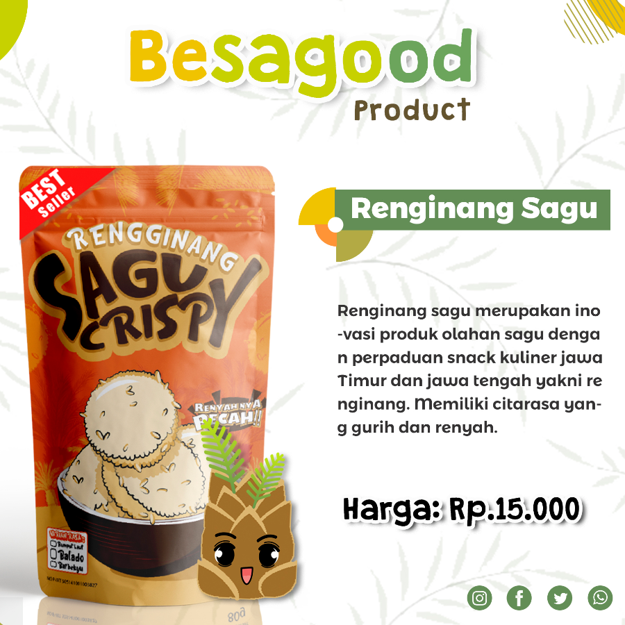 Besagood Rengginang Sagu Crispy 80 Gram