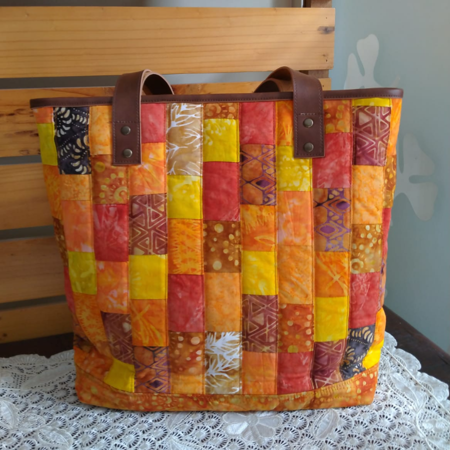 Totebag Hand Bag Tas Sulam Kombinasi Patchwork D