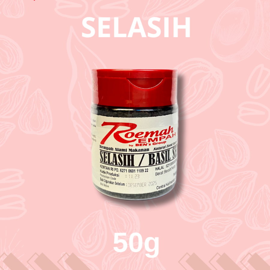 Roemah Rempah Selasih/Basil Seeds 50g