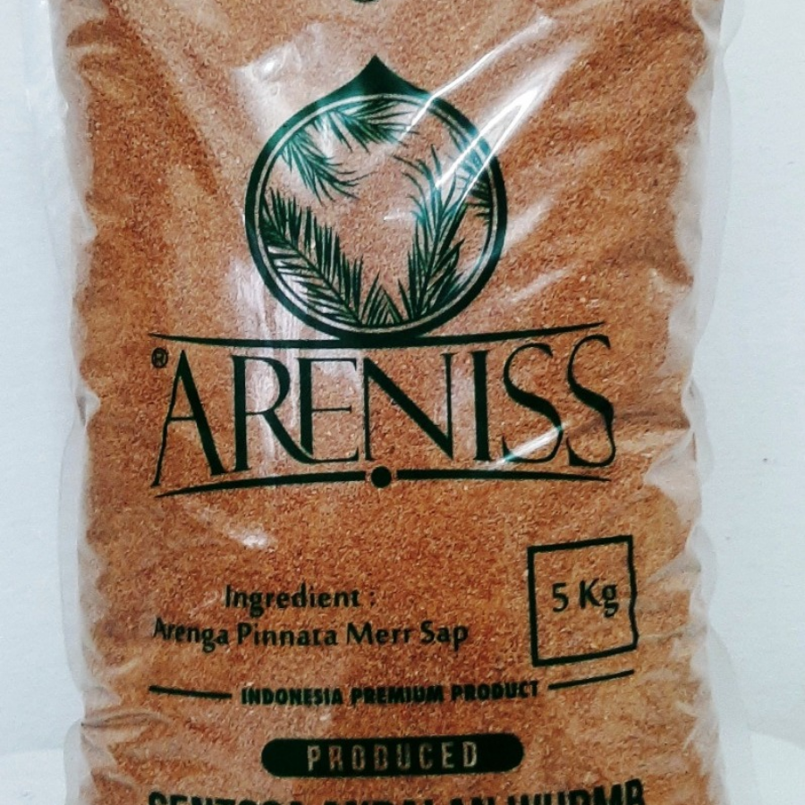 Gula Aren Kawung Semut / Serbuk Organik Asli ARENISS (Kemasan 5 Kg) Curah Industri Sehat Alami Wangi