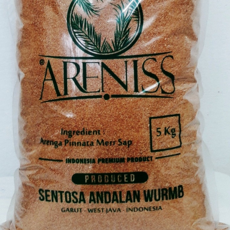 Gula Aren Kawung Semut / Serbuk Organik Asli ARENISS (Kemasan 5 Kg) Curah Industri Sehat Alami Wangi