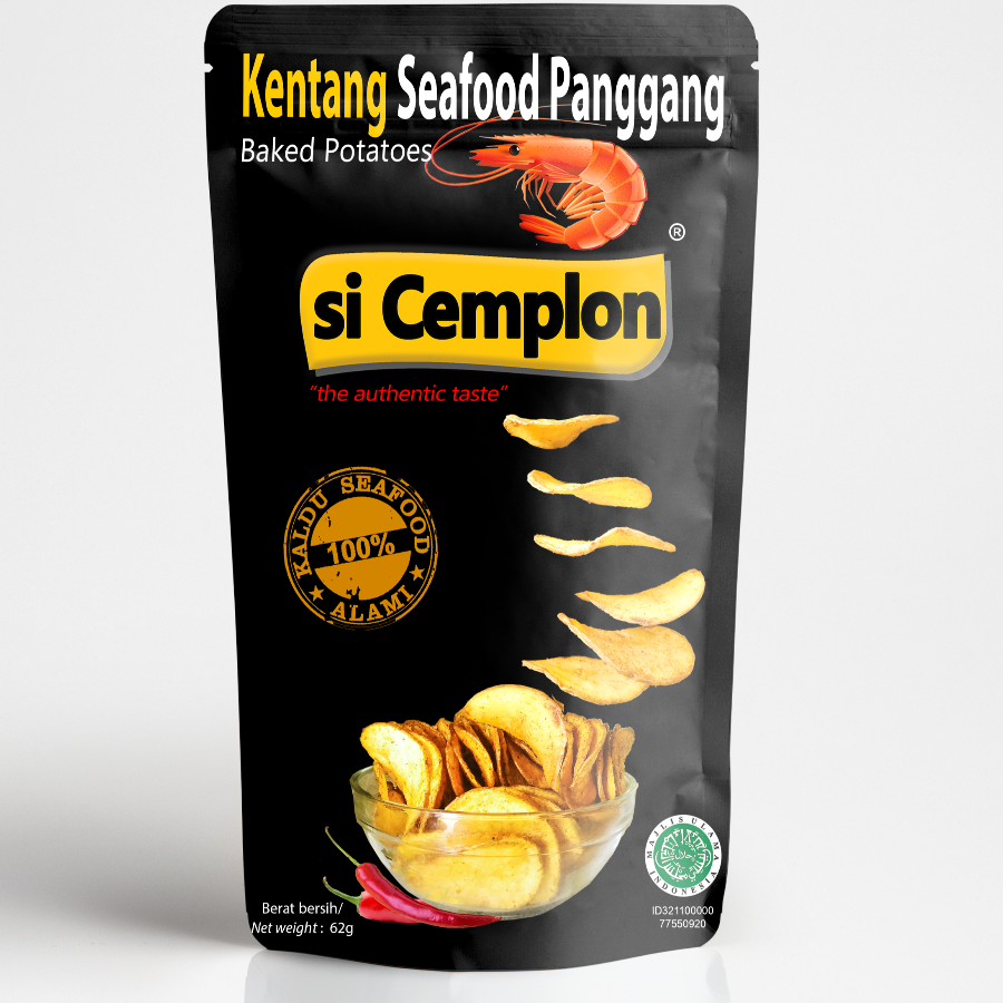 si Cemplon Kentang Seafood Panggang Non MSG 62g