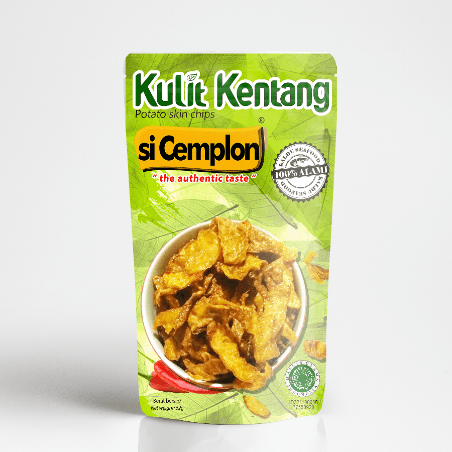 si Cemplon Keripik Kulit Kentang Non MSG 62g