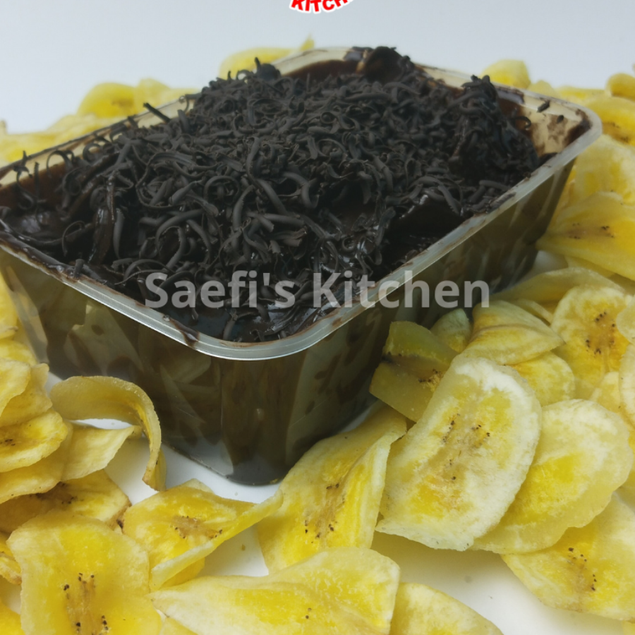 Keripik pisang coklat lumer