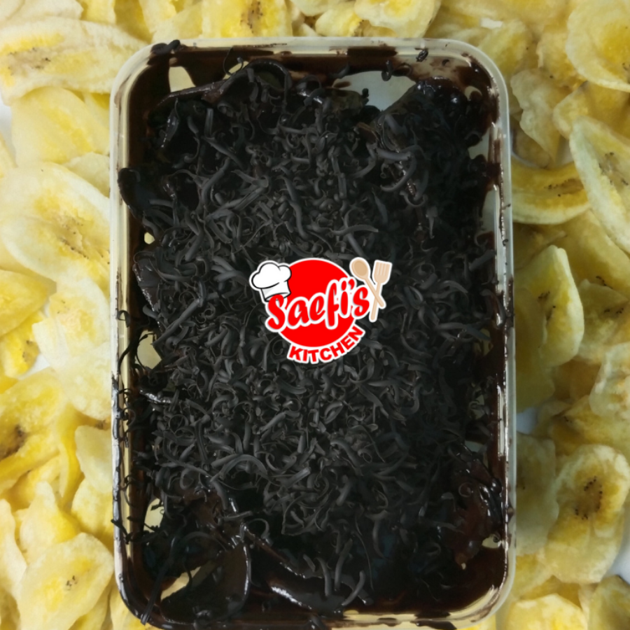 Keripik pisang coklat lumer