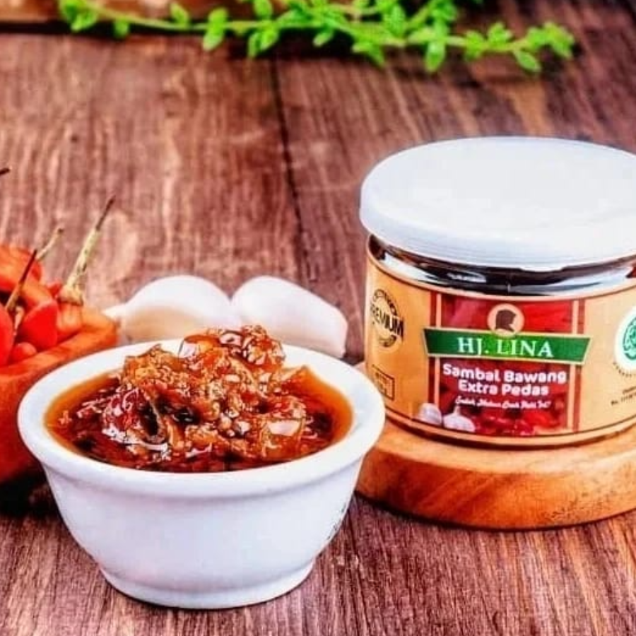 PREMIUM Sambal Bawang Extra Pedas Khas Bu Hj. Lina 135gr