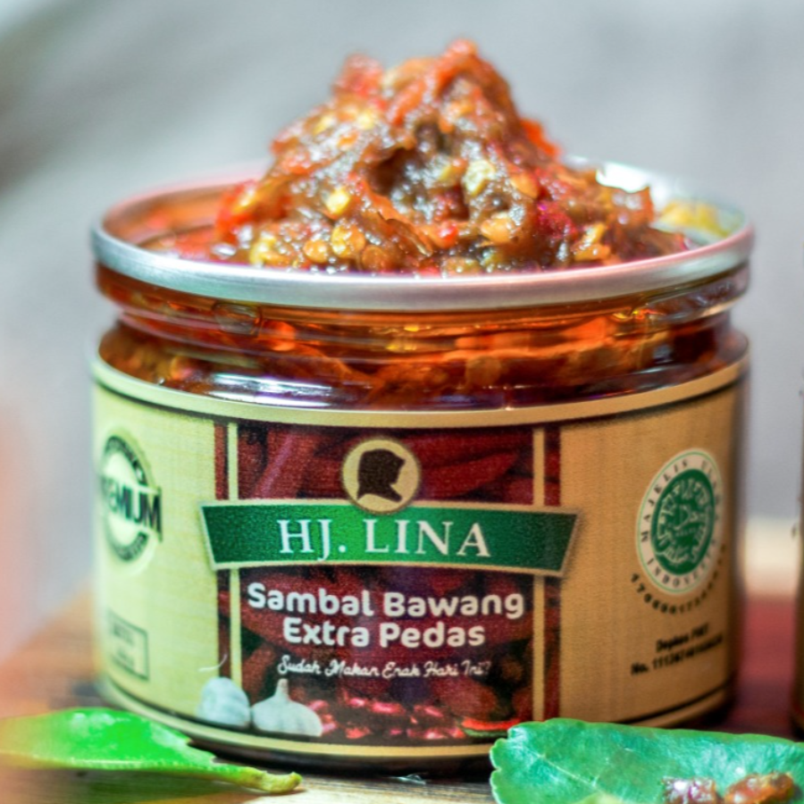 PREMIUM Sambal Bawang Extra Pedas Khas Bu Hj. Lina 135gr