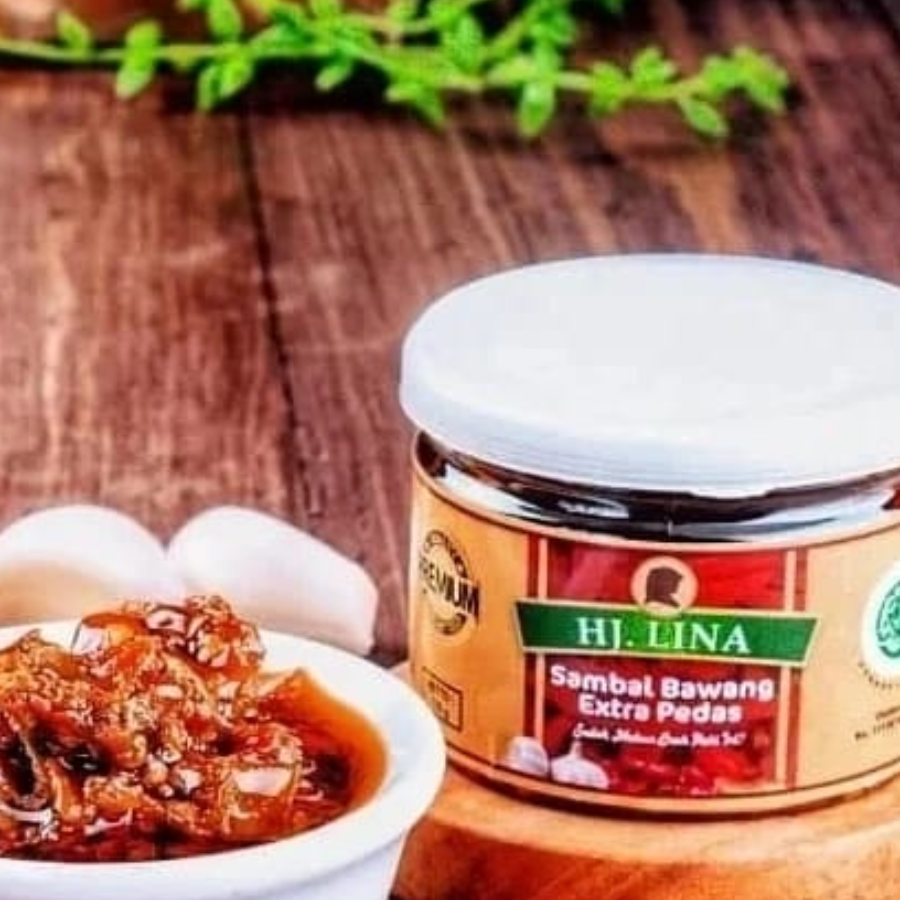 PREMIUM Sambal Bawang Extra Pedas Khas Bu Hj. Lina 135gr