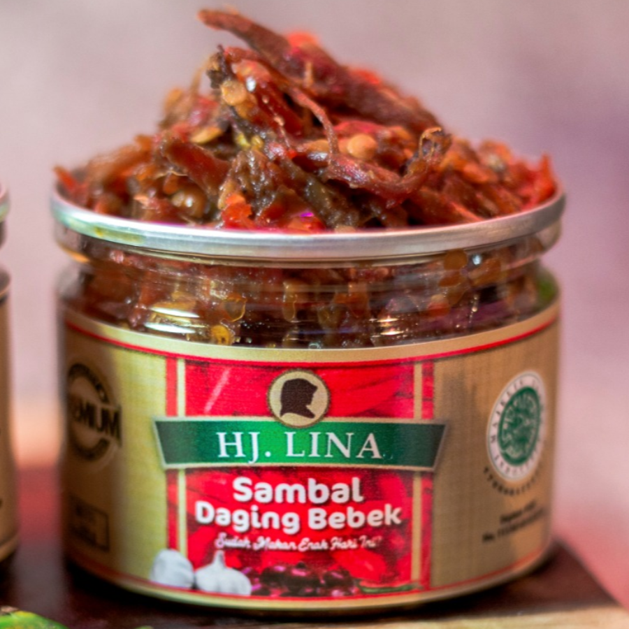 PREMIUM Sambal Daging Bebek Khas Bu Hj. Lina 135gr