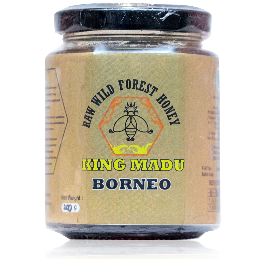 Hampers Madu Asli Hutan Kalimantan black honey goni King Madu Borneo Uk. 200g