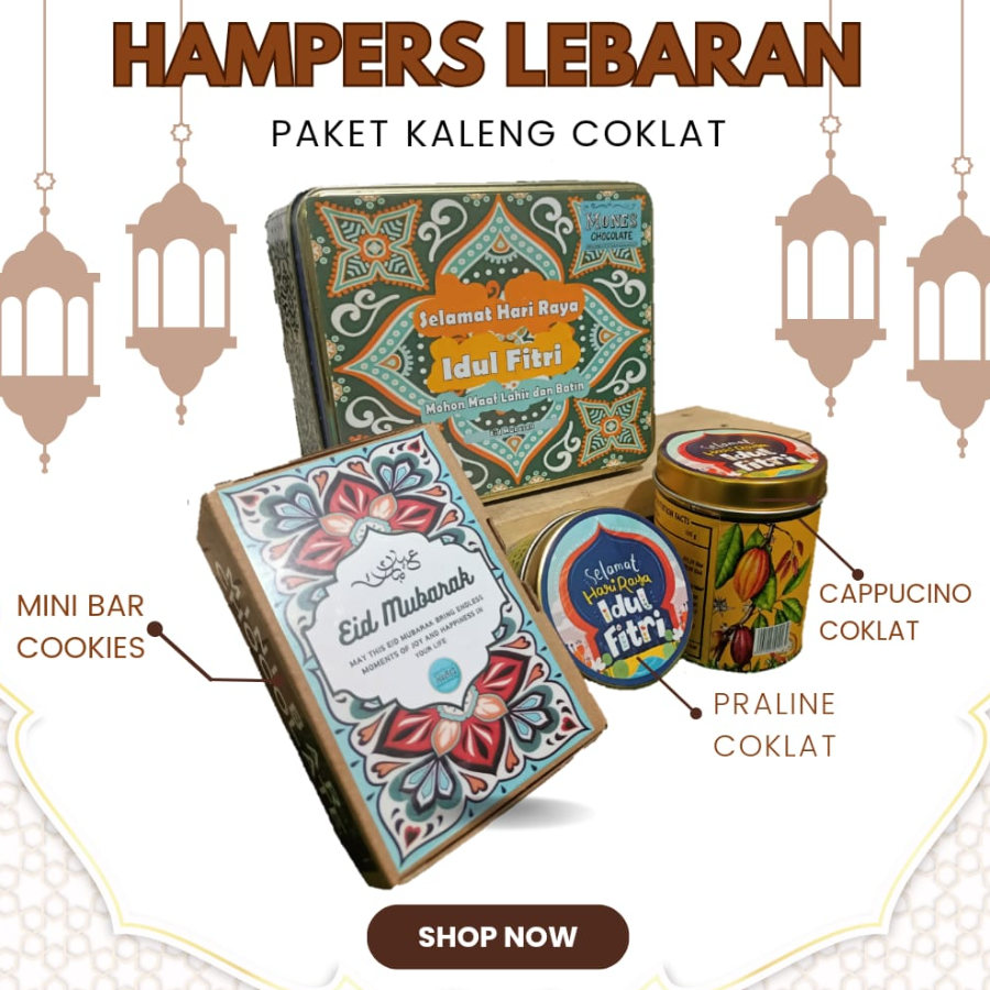 Hampers Chocolate Lebaran - Paket Kaleng Mones