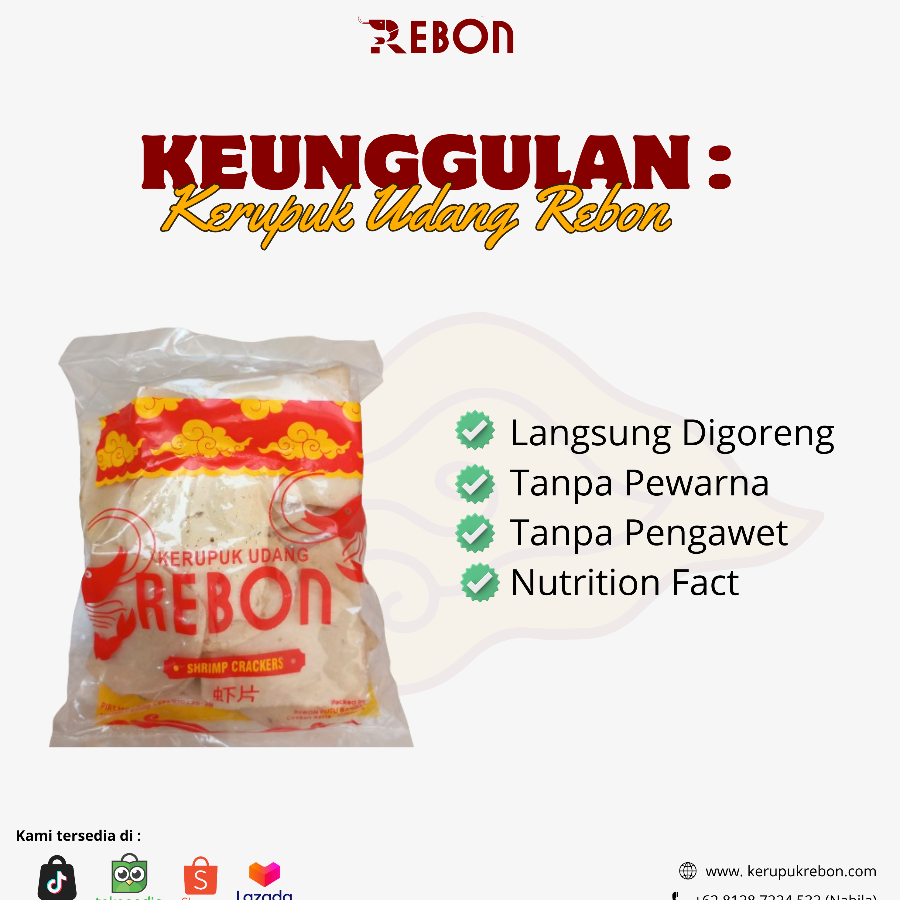 Kerupuk Udang Mentah Ukuran Besar 250gr