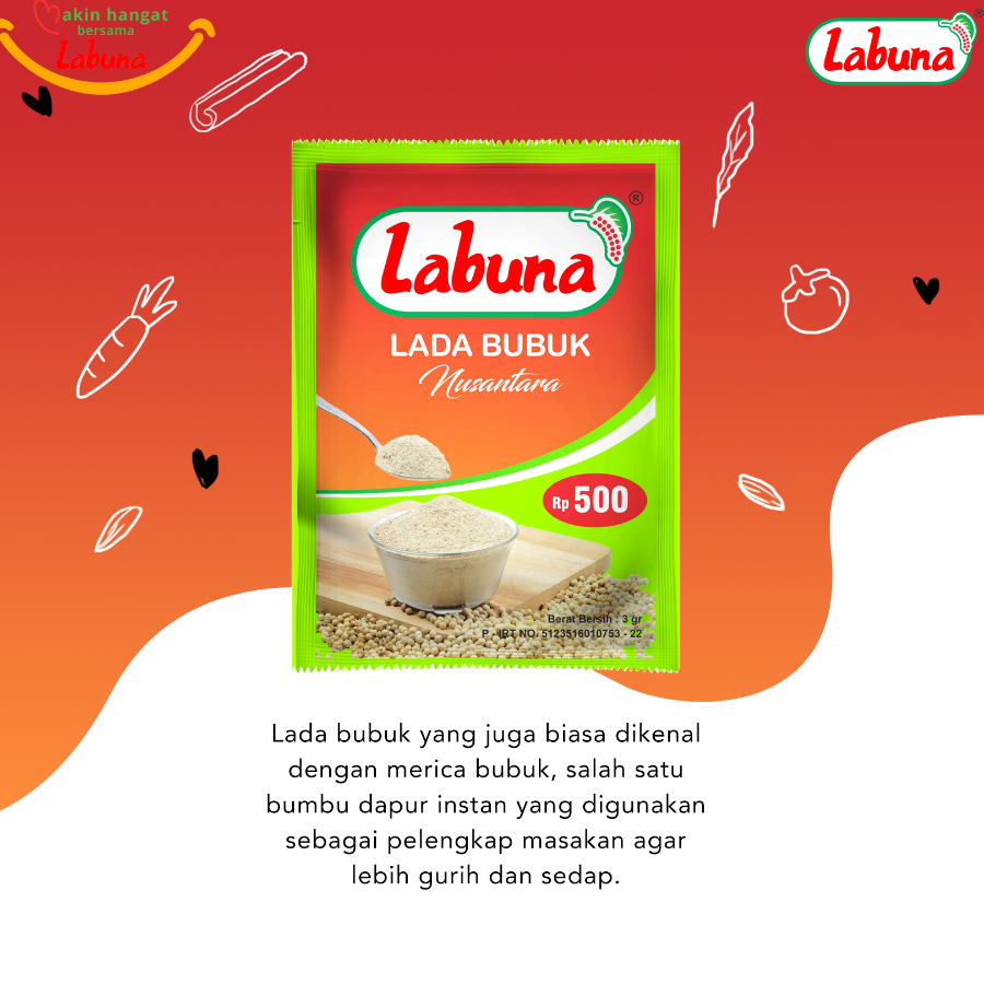 Rempah Bubuk Labuna (Lada, Ketumbar, Kunyit)