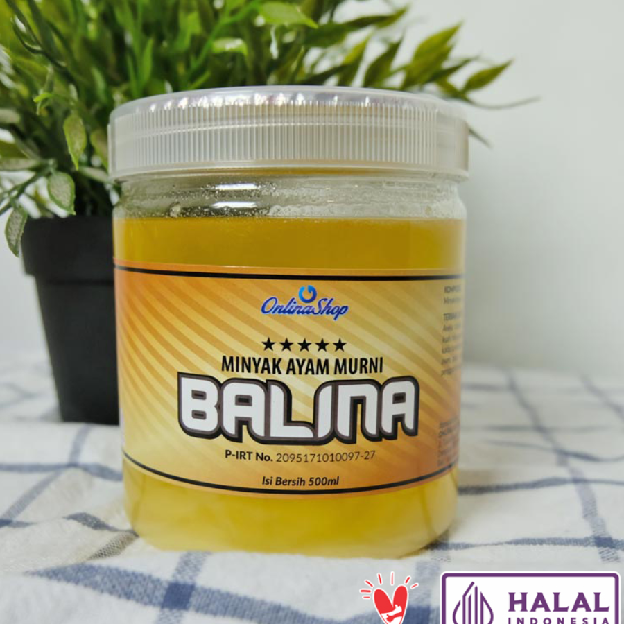 BALINA Minyak Ayam Murni 250ml Halal Kemasan Stoples Kaca