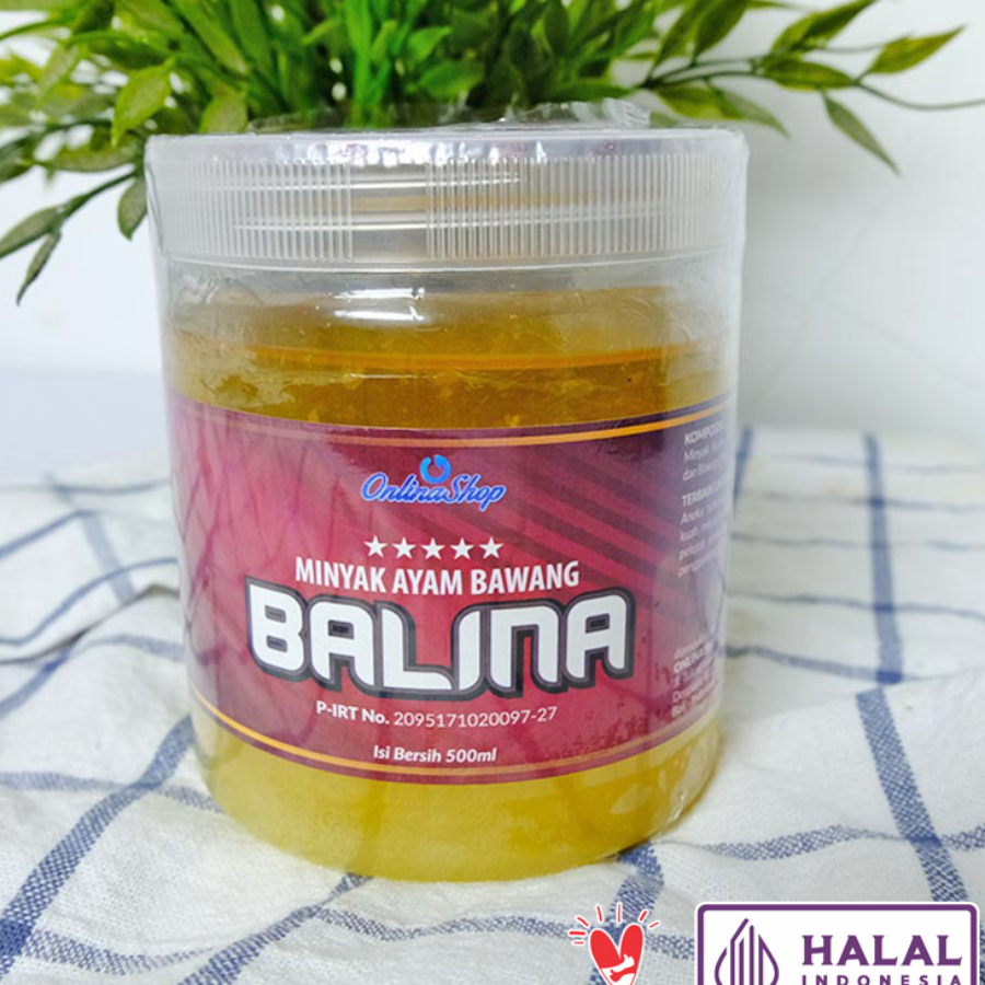 BALINA Minyak Ayam Bawang 500ml Halal Kemasan Stoples Plastik