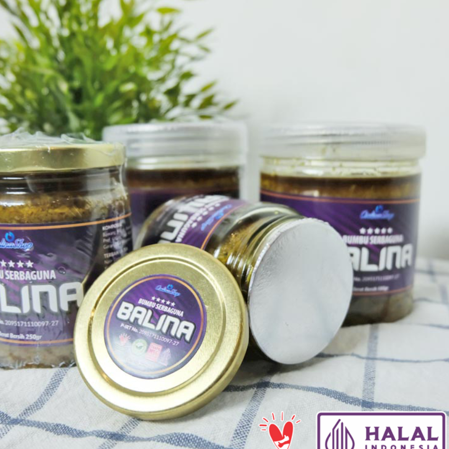 BALINA Bumbu Serbaguna 250gr Halal Kemasan Stoples Kaca