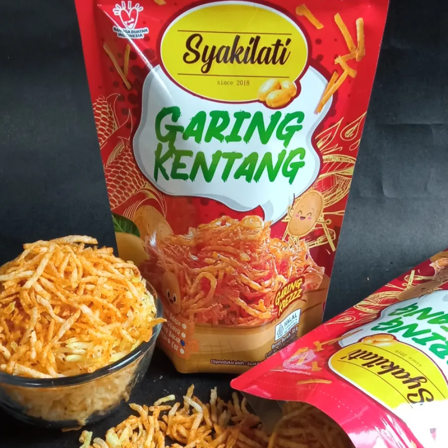 Syakilati garing kentang pedas balado