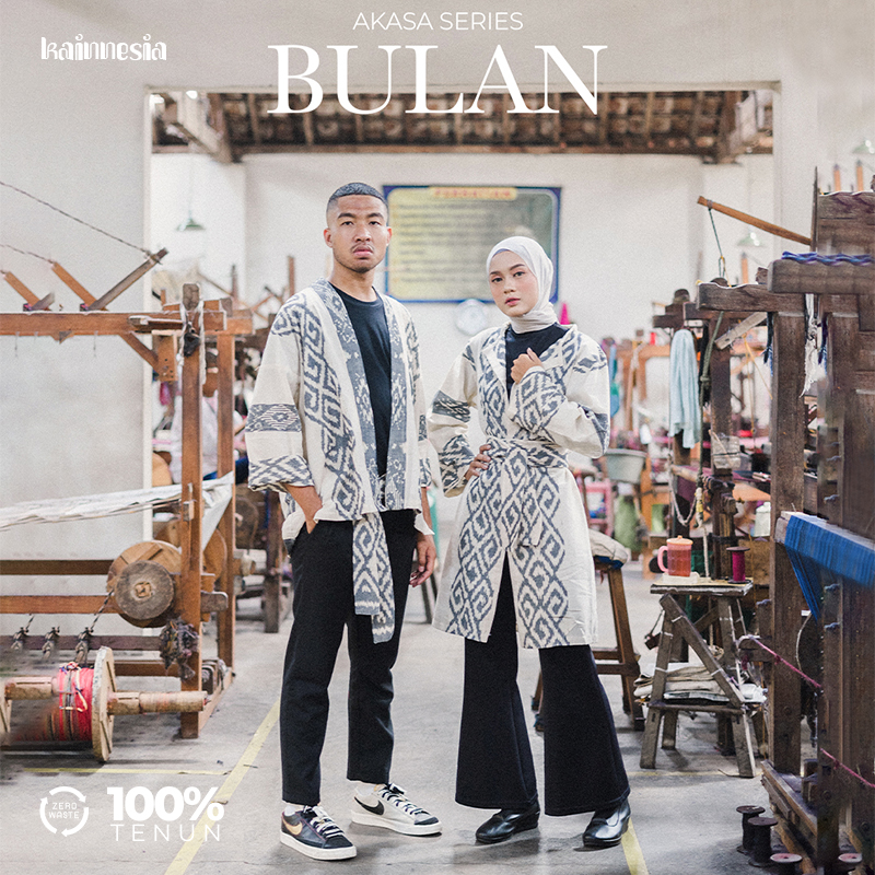 KAINNESIA Outer Tenun Pria Wanita Akasa Kasmaran Series Sejoli Bundle Couple