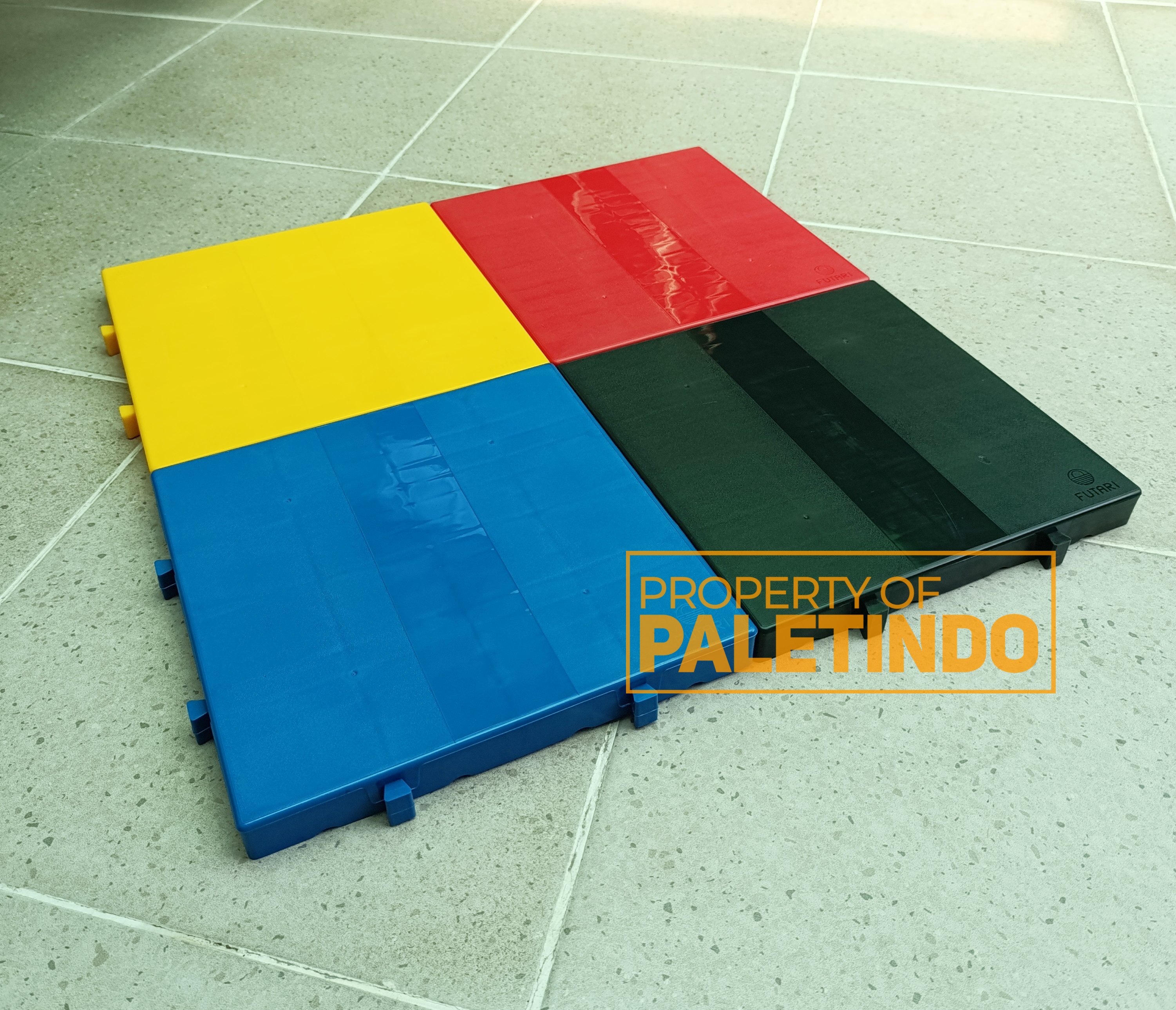 Mini Palet 30 x 30 x 3 Cm - Modular & Interlock