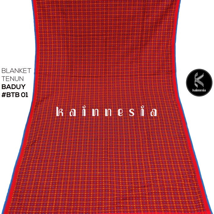 KAINNESIA Kain Tenun Ikat Blanket Motif Baduy