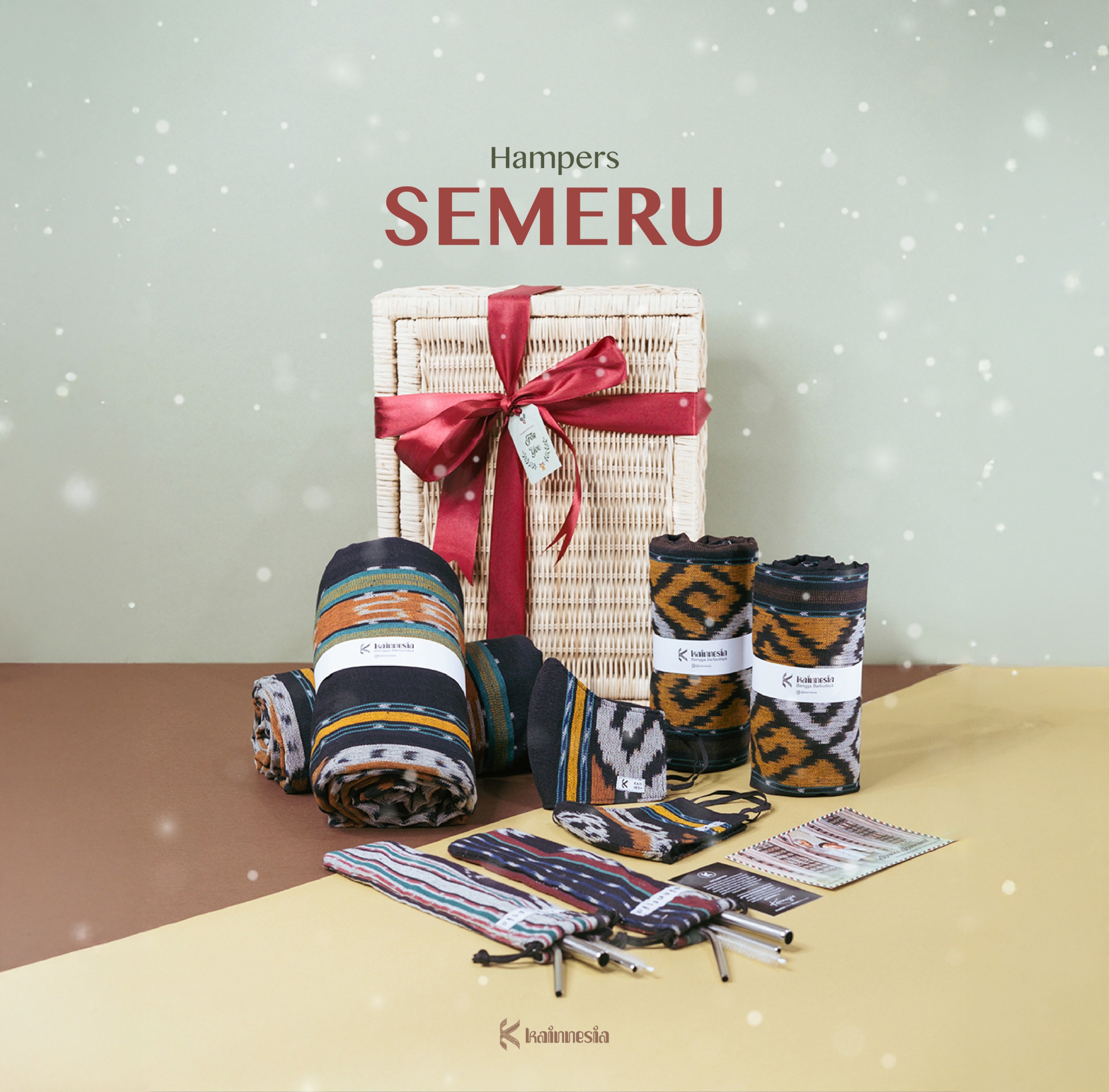 KAINNESIA Semeru-Souvenir Hampers Pernikahan Birthday Gift Graduation Gift Birthday Hampers Custom