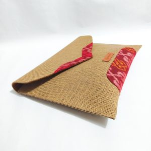 UWAISGEN Tas Laptop Anvlope 14 inchi Goni Endek Etnik Bali Handmade