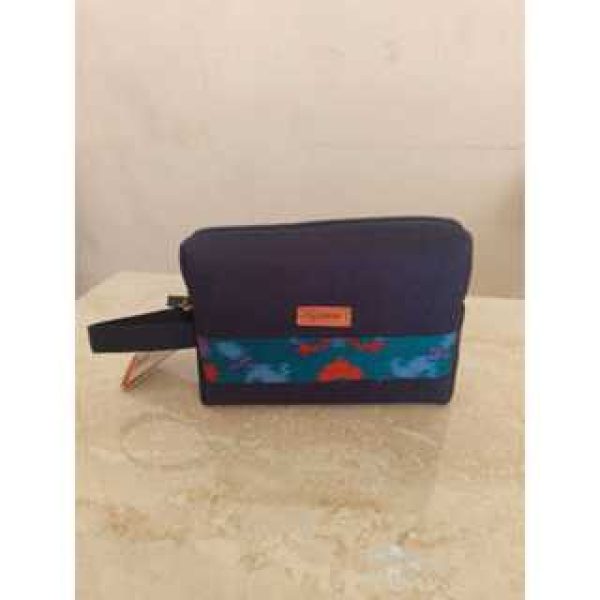 UWAISGEN Zidni Pouch Kanvas Endek Etnik Bali Handmade