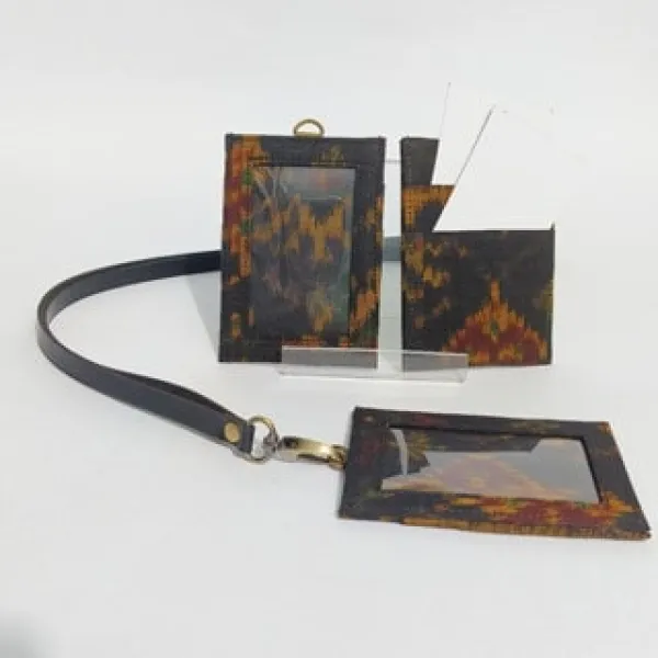 UWAISGEN Souvenir Nametag/Lanyard Simcard Endek Etnik Bali Handmade