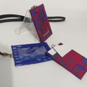 UWAISGEN Souvenir Nametag/Lanyard Simcard Endek Etnik Bali Handmade