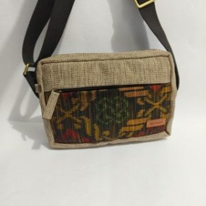 UWAISGEN Tas Selempang Nino Goni Natural Endek Etnik Bali Handmade