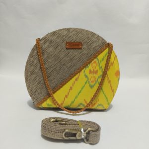 UWAISGEN Tas Selempang Wanita Basma Bag Goni Tenun Endek Etnik Bali Handmade