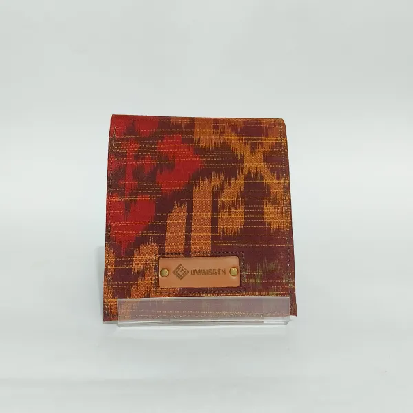 UWAISGEN Dompet Saku Pria Tenun Endek Etnik Bali Handmade