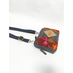 UWAISGEN Tas Selempang Wanita Goni Endek Etnik Bali Handmade Viktoria Slingbag
