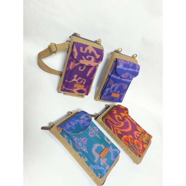 UWAISGEN Tas Selempang Goni Endek Etnik Bali Handmade Eva Slingbag