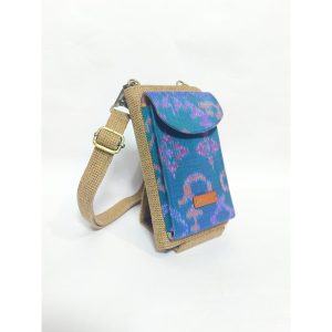 UWAISGEN Tas Selempang Goni Endek Etnik Bali Handmade Eva Slingbag
