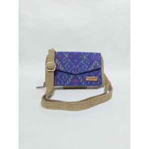 UWAISGEN Tas Selempang Goni Endek Etnik Bali Handmade Eva Landscape