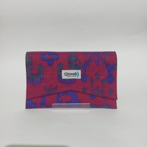 UWAISGEN Dompet Wanita Tenun Endek Etnik Bali Handmade Dompet Selendang