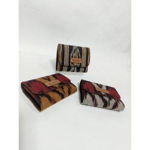 UWAISGEN Dompet Wanita Tenun Blanket Etnik Bali Handmade Dompet Lipat  Sena