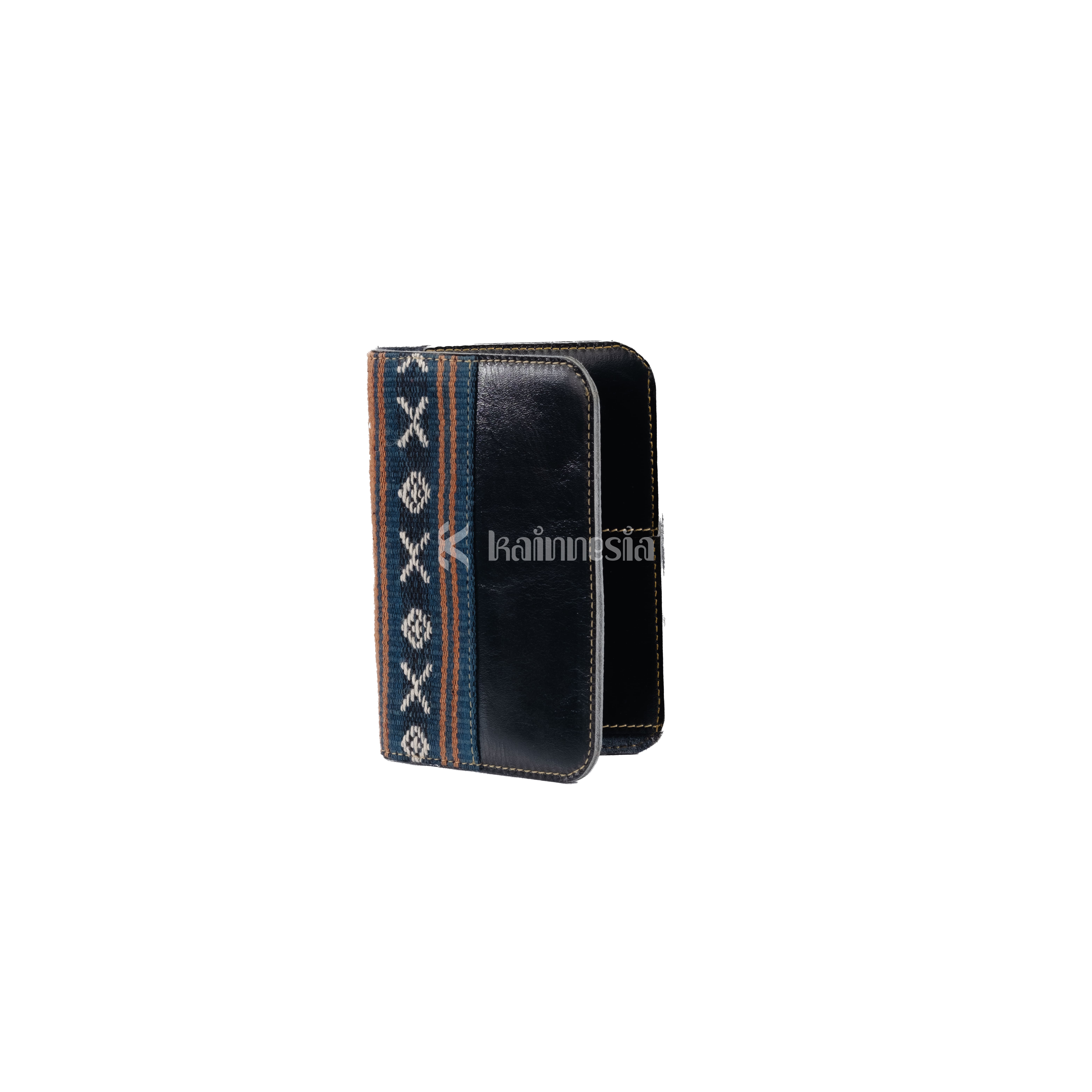 KAINNESIA Kymani Passport Cover - Tenun Kulit Sapi Asli