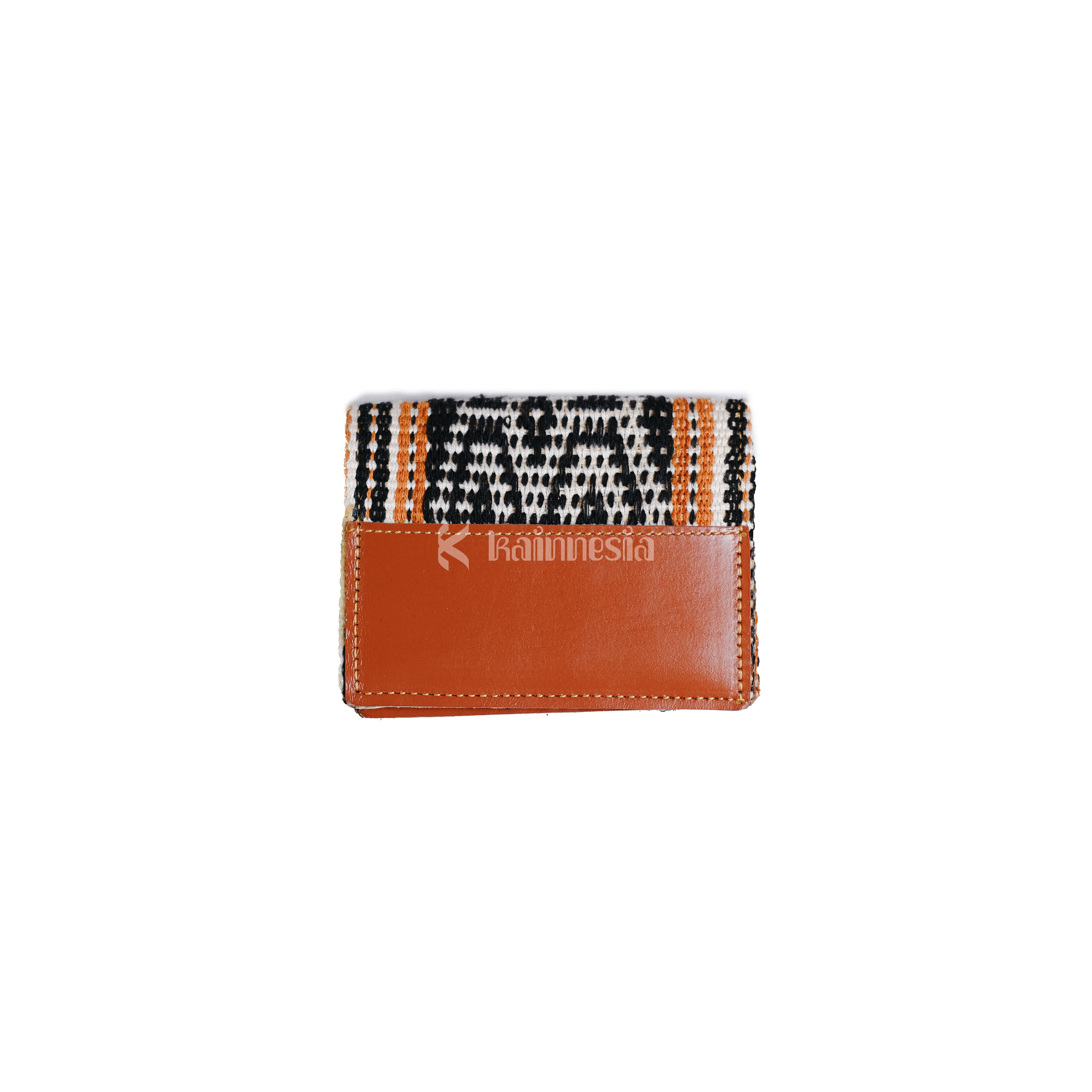 KAINNESIA Anom Cardholder Double - Tenun Kulit Sapi Asli
