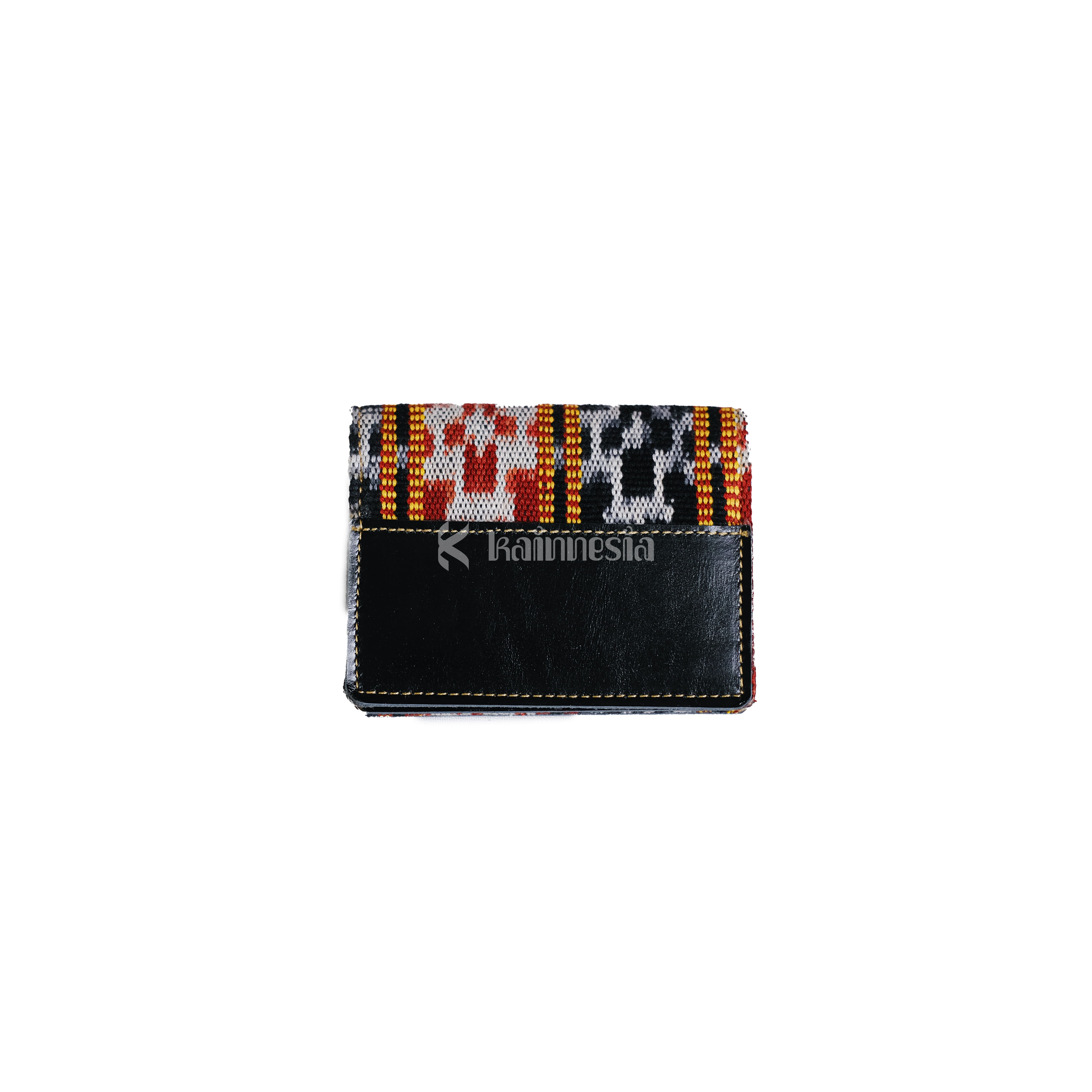 KAINNESIA Anom Cardholder Double - Tenun Kulit Sapi Asli