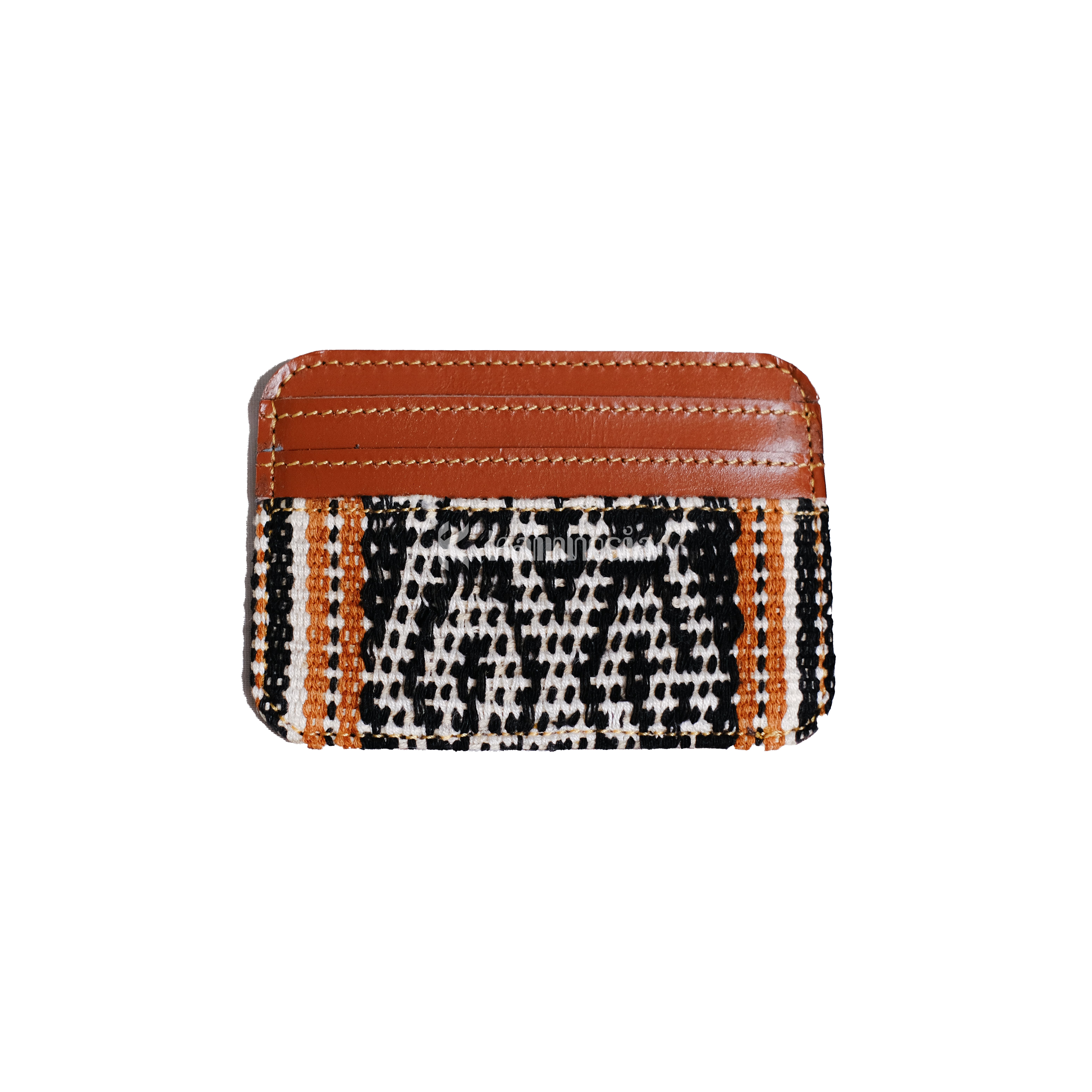 KAINNESIA Aswin Cardholder Single - Tenun Kulit Sapi Asli