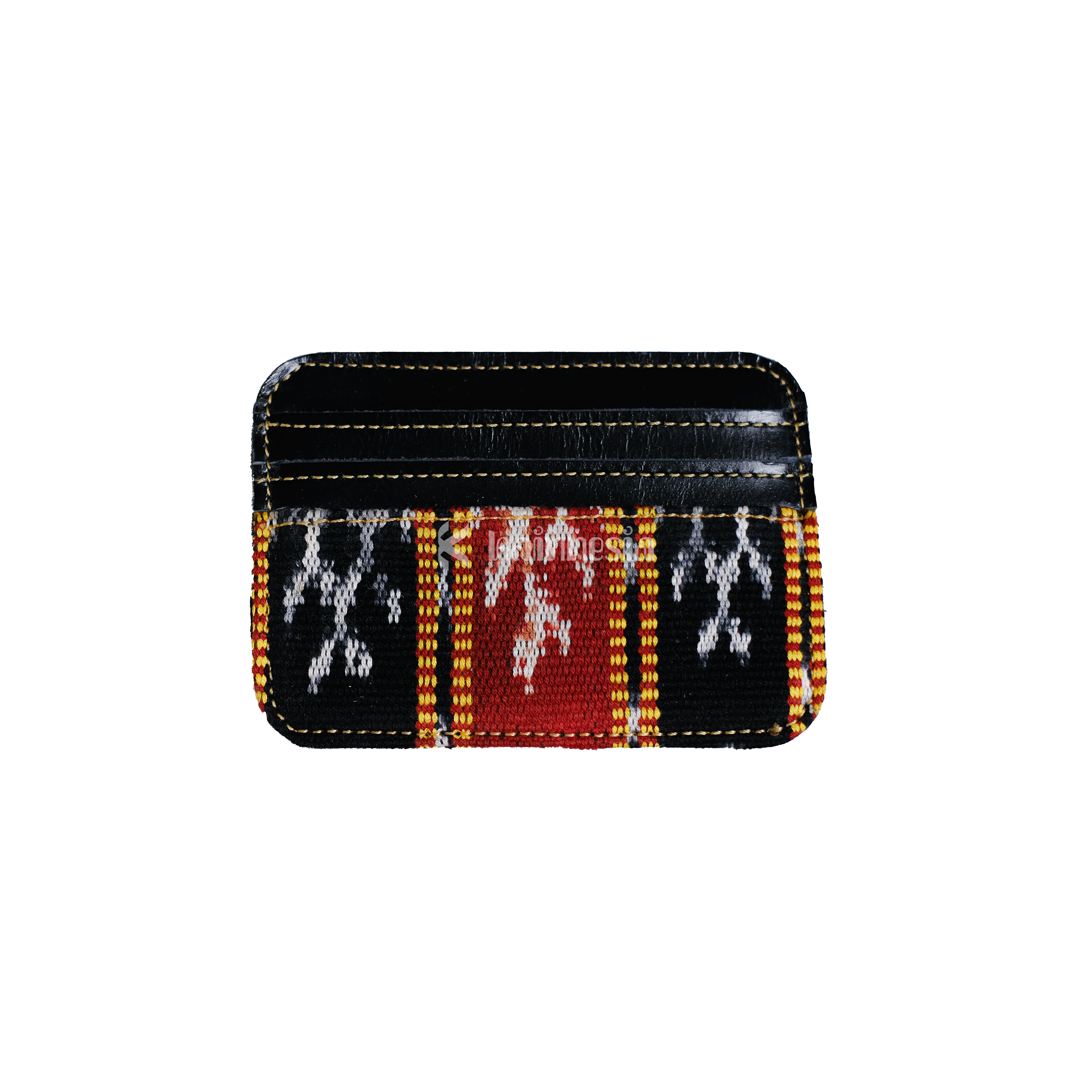 KAINNESIA Aswin Cardholder Single - Tenun Kulit Sapi Asli