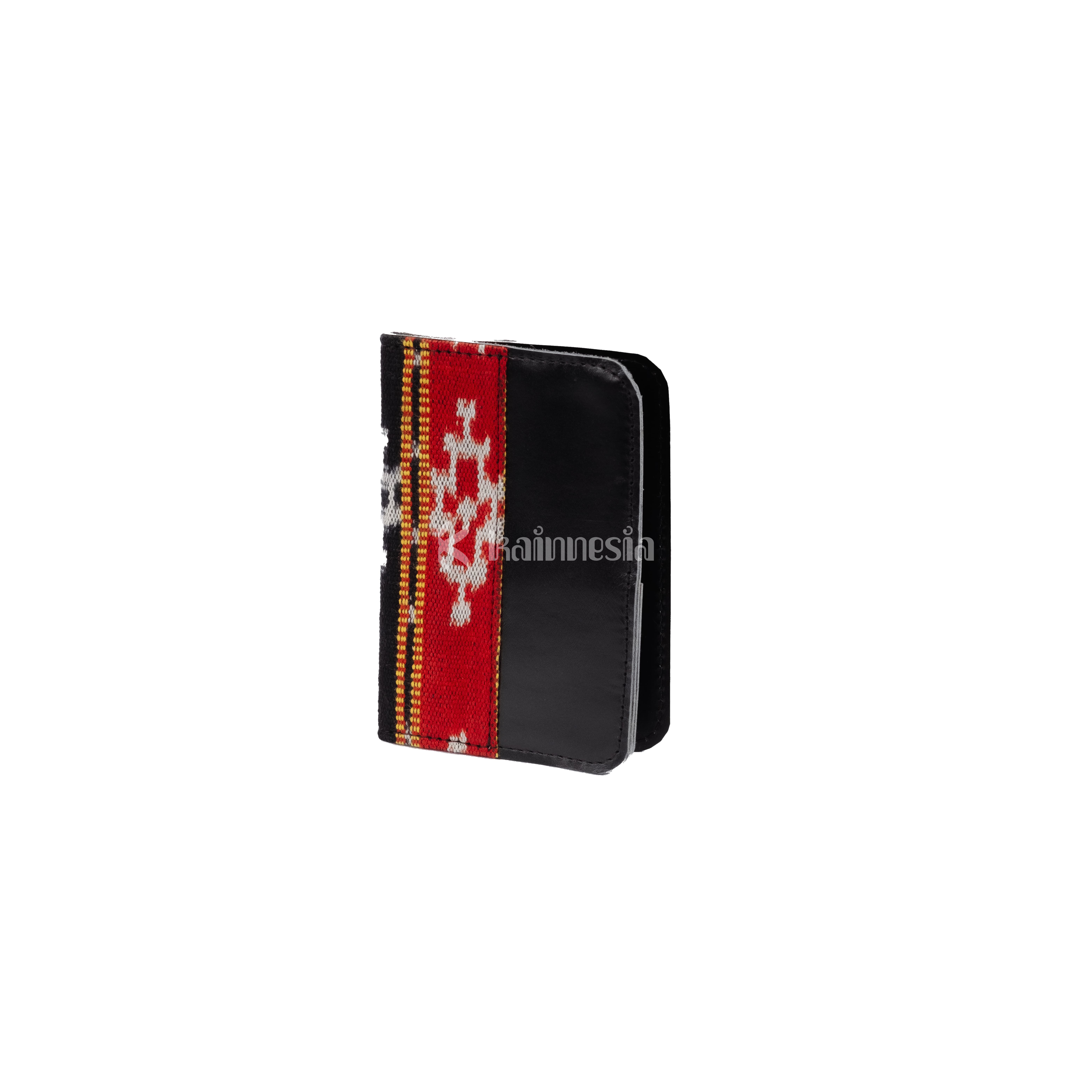 KAINNESIA Kymani Passport Cover - Tenun Kulit Sapi Asli