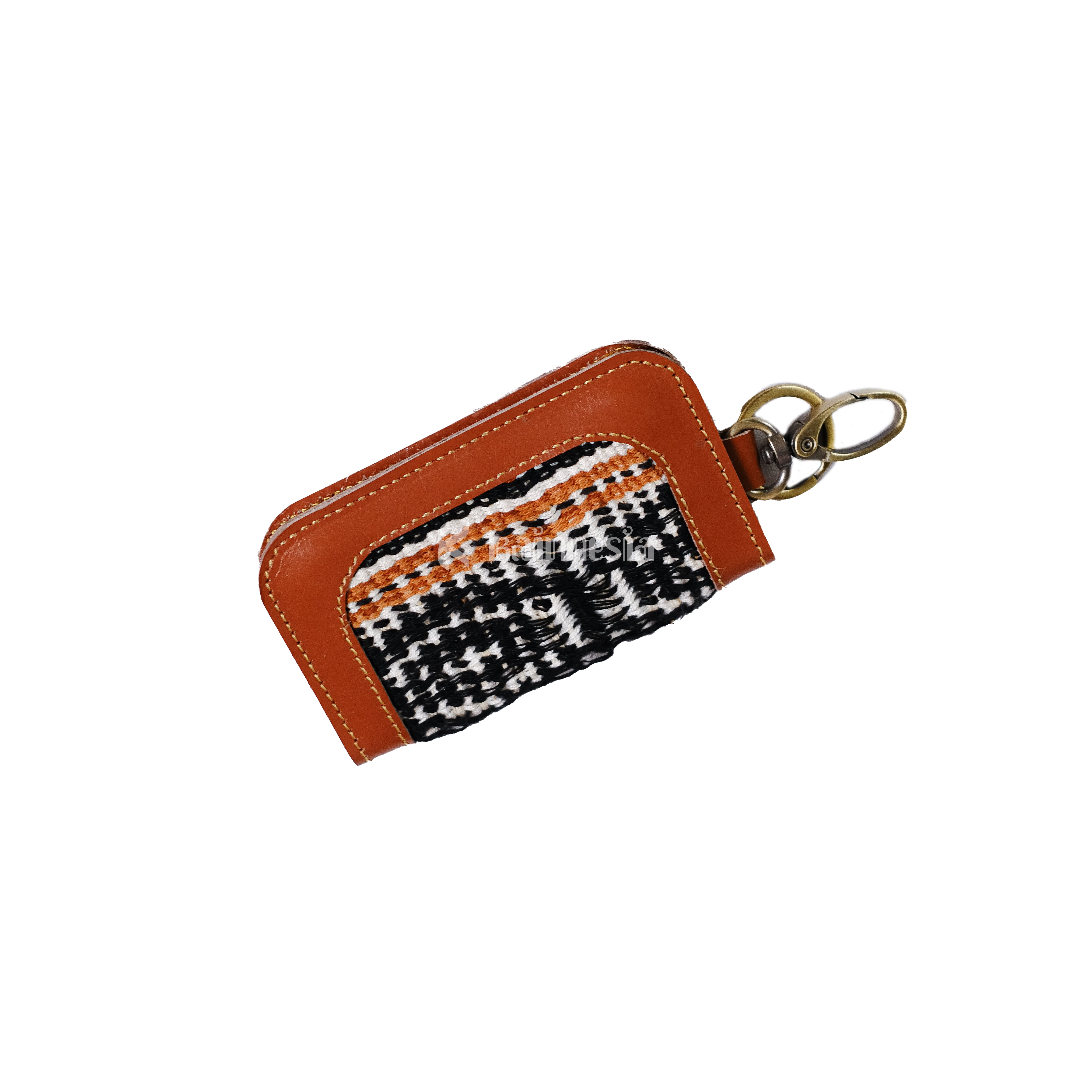 KAINNESIA Arsi Gantungan Kunci - Tenun Kulit Sapi Asli