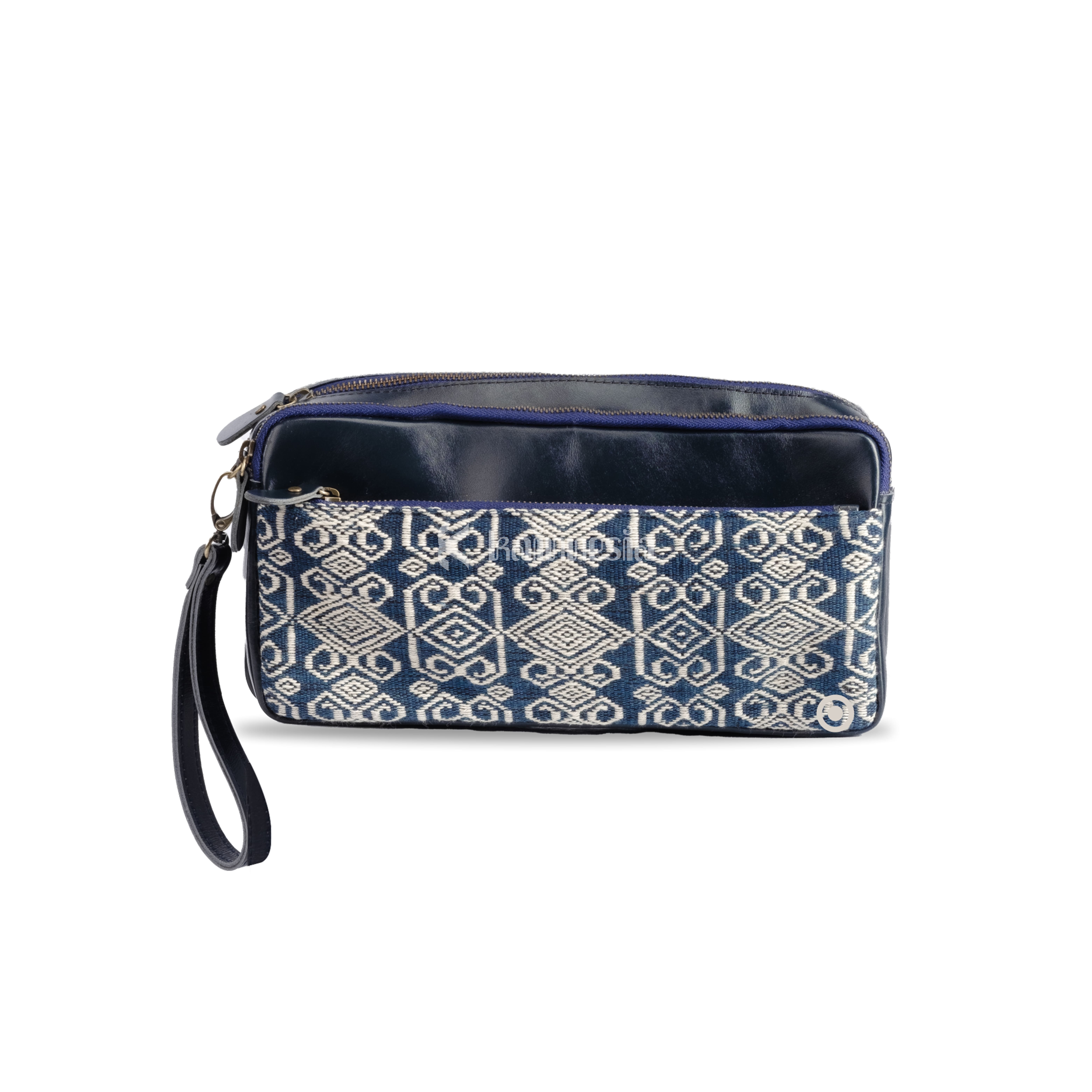 KAINNESIA Abimanyu Pouch - Tenun Kulit Sapi Asli