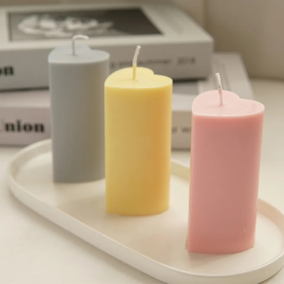 LILIN PILAR LOVE AESTHETIC NON AROMA DEKORASI & PENERANGAN
