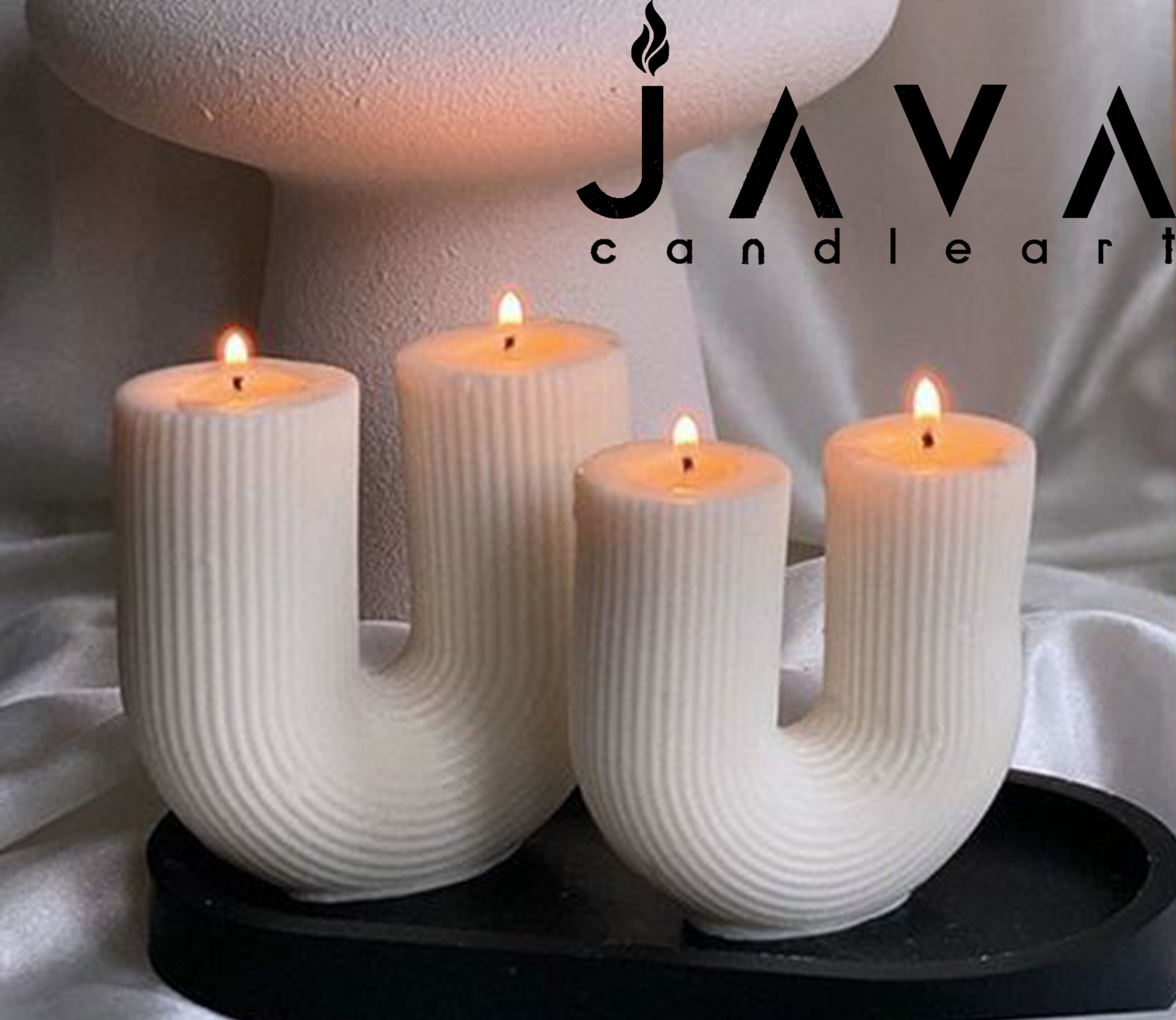 LILIN DEKORASI & PENERANGAN AESTHETIC U SHAPE NON AROMA