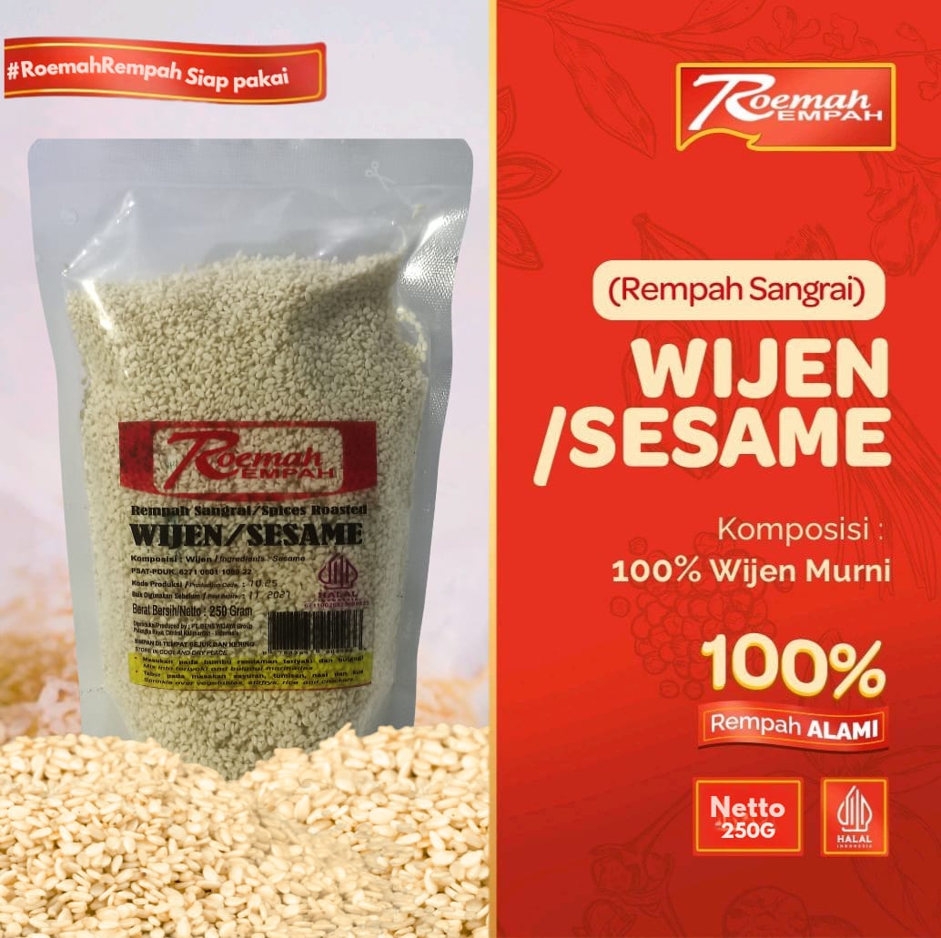 Roemah Rempah Wijen 250 Gram Standing Pouch