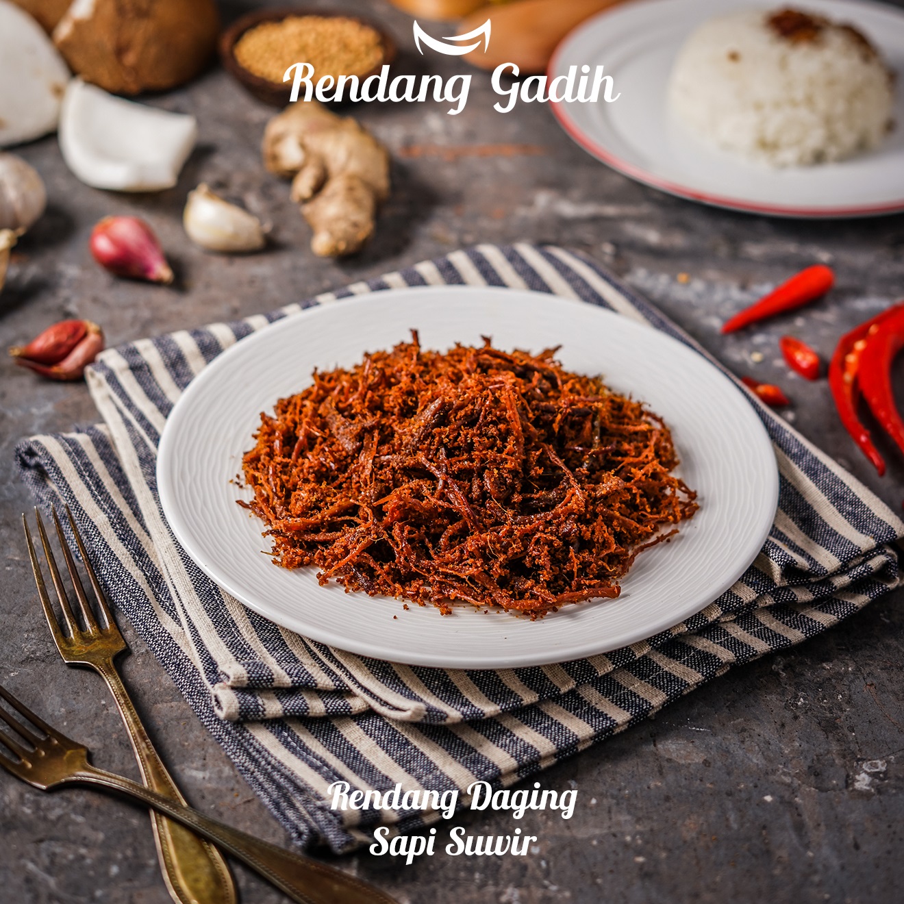 Rendang Gadih - Sapi Suwir 150 g
